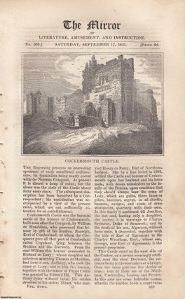 Item #305404 Cockermouth Castle. FEATURED in The Mirror of Literature, Amusement, and...