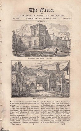 Item #305411 Uxbridge, Middlesex. Lodge of the Treaty House, and The George Inn. FEATURED in The...