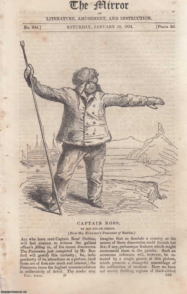 Item #305423 Captain Ross, in his Polar Dress, PLUS The Sea-Devil (Manta ray). A complete rare...