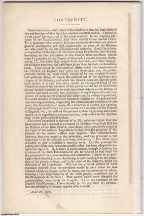 [1833] Brief Notes on the Rev. Dr. Arnold's 'Principles of Church Reform' addressed to the author: with an Appendix containing Observations on Exclusion from the Honours of Oxford and Cambridge, &c., &c.