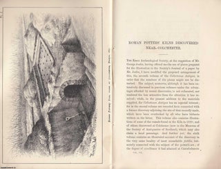 Item #306275 [1878] Roman Potters' Kilns Discovered near Colchester. A rare article from the...