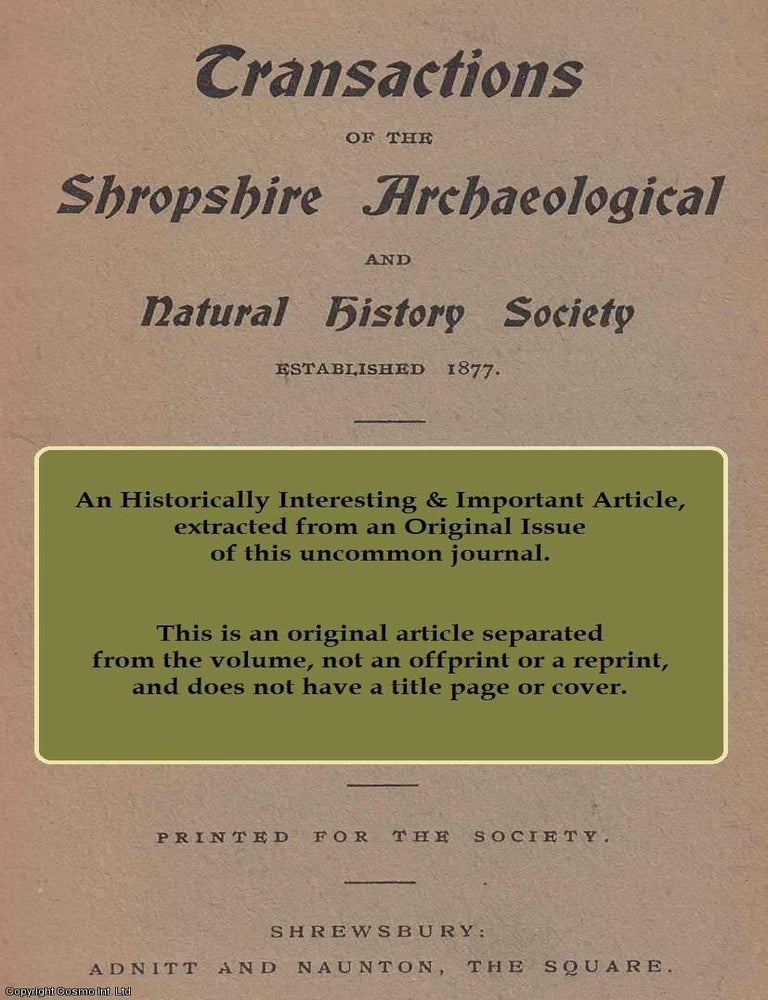 Item #308432 The Domestic History of Henry Vynar, of London and Condover, together with a...