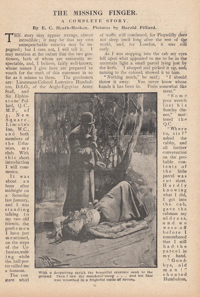 Item #309131 The Missing Finger. A complete story. This is an original article from the Penny...