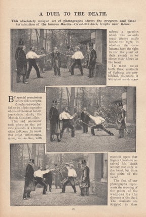 Item #309136 A Sword Duel to the Death. A unique set of photographs showing the progress and...