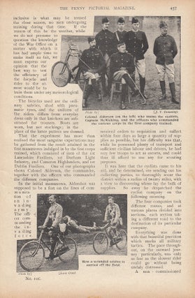 Item #309157 Warriors on Wheels. How the bicycle is used in the army. This is an original article...