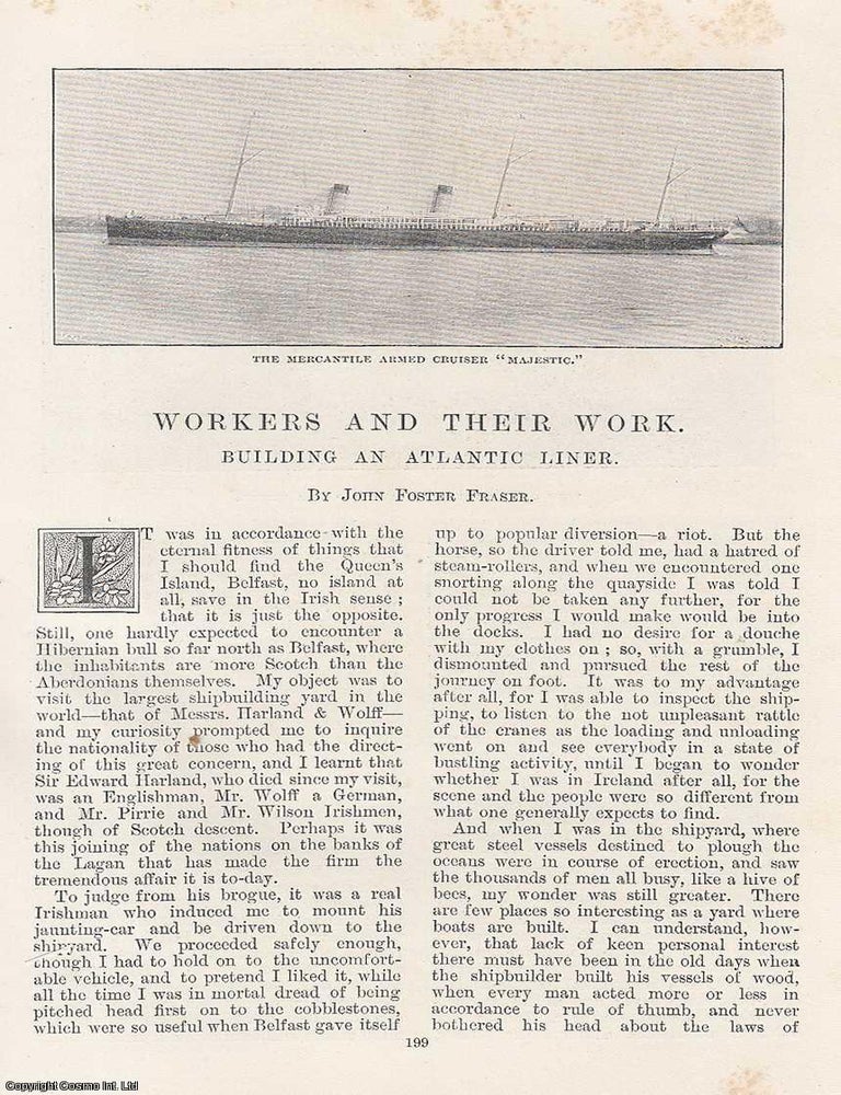 Item #314570 Building an Atlantic Liner : Workers and Their Work. 10 pages, illustrated. An...