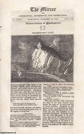 Item #314788 Shakespeare's Cliff. A complete rare weekly issue of the Mirror of Literature,...