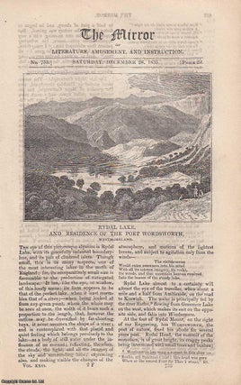 Item #314883 Rydal Lake, and Residence of The Poet Wordsworth & The Arabs in Ethiopia. A complete...