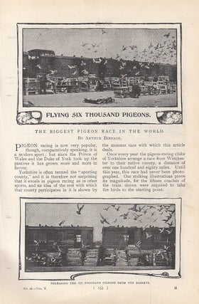 Item #315370 The Biggest Pigeon Race in The World, Yorkshire: Flying Six Thousand Pigeons. An...