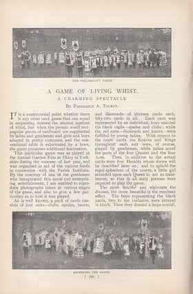 Item #315373 A Game of Living Whist, A English Card Game : A Charming Spectacle. An uncommon...