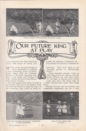 Item #315374 The Duke & Duchess of York : Our Future King Edward at Play. An uncommon original...