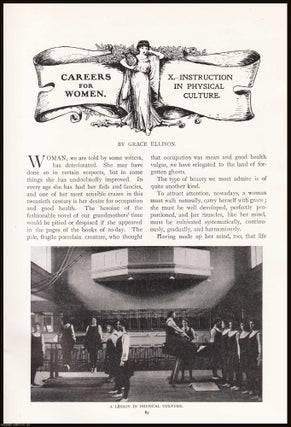 Item #315414 Careers for Women: Instruction in Physical Culture. An original article from the...