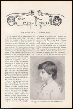 Item #315468 Some Pastel Portraits : The Work of Mrs. Adrian Hope. An original article from the...