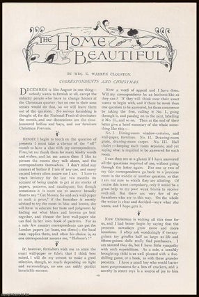 Item #315473 Messrs, Correspondents and Christmas : The Home Beautiful. An original article from...