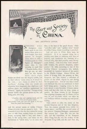 Item #315476 The Court and Society in China. An original article from the Lady's Realm 1898-99....