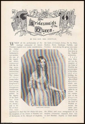 Item #315480 The 12 Bridesmaids of The Queen Victoria. An original article from the Lady's Realm...