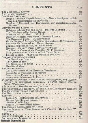 Discovery of Oxygen in the Sun by Photography, and a New Theory of the Solar Spectrum, by Prof. Henry Draper, M.D., pp364-367, with a plate, in Nature, Volume 16, Number 409. Nature. A Weekly Journal of Science. Thursday, August 30th, 1877.