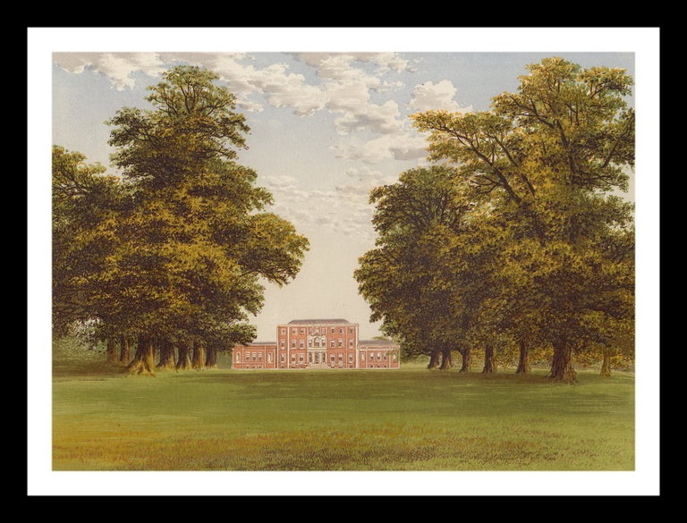 Item #318603 Aldby Park, Near Stamford-Bridge, Yorkshire. The House of Darley. An Antique Colour...