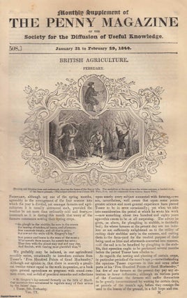 Item #319722 British Agriculture in February. Issue No. 508, 1840. A complete original weekly...