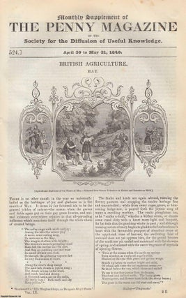 Item #319738 British Agriculture in May. Issue No. 524, 1840. A complete original weekly issue of...