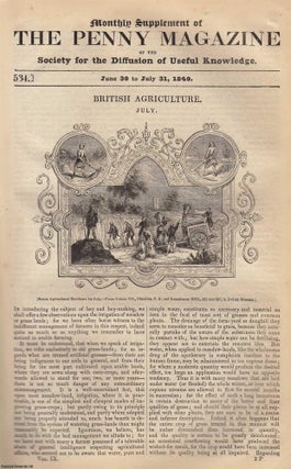 Item #319748 British Agriculture in July. Issue No. 534, 1840. A complete original weekly issue...
