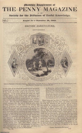 Item #319759 British Agriculture in September. Issue No. 545, 1840. A complete original weekly...