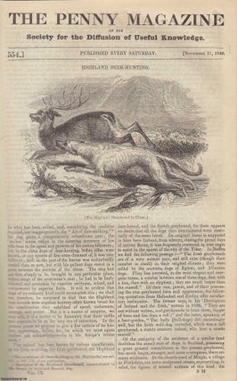 Item #319768 Highland Deer-Hunting; Starch (Domestic Chemistry); Hexham; Land-Surveying; Guy's...