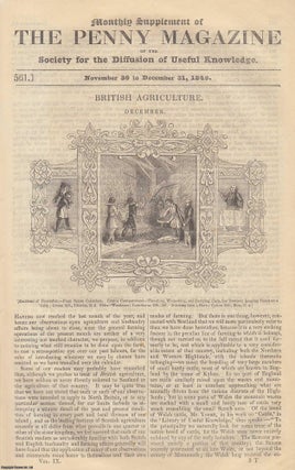 Item #319775 British Agriculture in December. Issue No. 561, 1840. A complete original weekly...