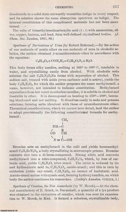 Item #319780 Inorganic and Organic (Chemistry). An original article from the Report of the...