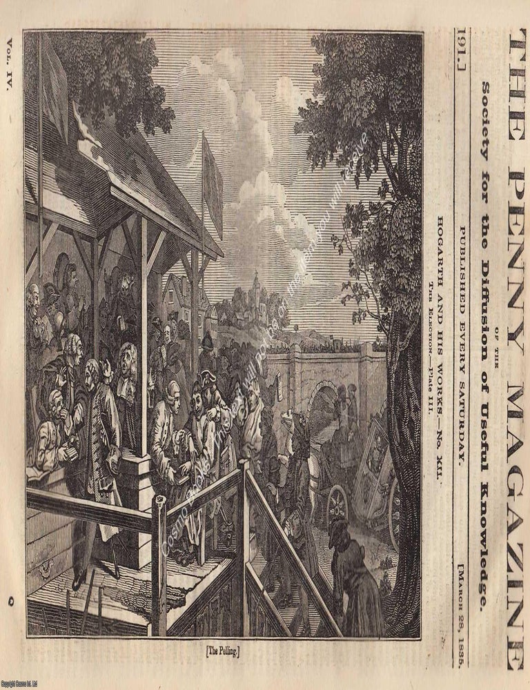 Item #319904 William Hogarth (12); Mr. John Lombe, and The Silk-Throwing machinery at Derby;...