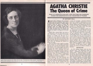 Item #324400 Agatha Christie. The Queen of Crime. This is an original article separated from an...