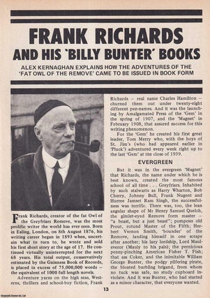 Item #324465 Frank Richards and His Billy Bunter Books : How they came to be issued in book form....