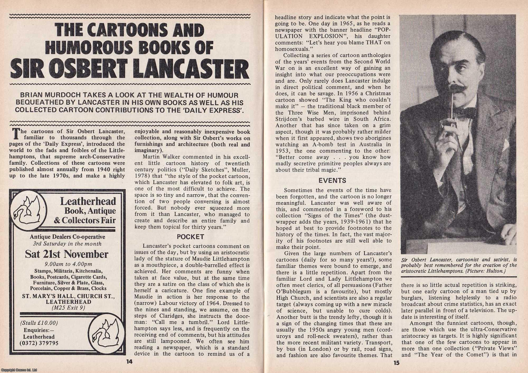 Sir Osbert Lancaster : Cartoons, Caricature, and Comic Genius. By Brian ...