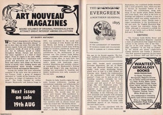 Item #324591 Art Nouveau Magazines. This is an original article separated from an issue of The...