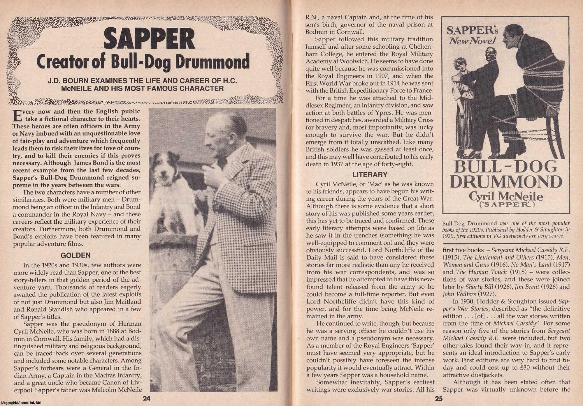 Sapper & Bulldog Drummond : The Making of a British Action Hero. By J ...