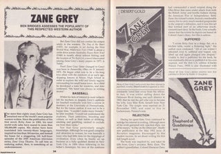 Item #324714 Zane Grey. Assessing The Popularity of This Respected Western Author. This is an...