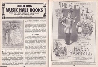 Item #324718 Collecting Music Hall Books. This is an original article separated from an issue of...