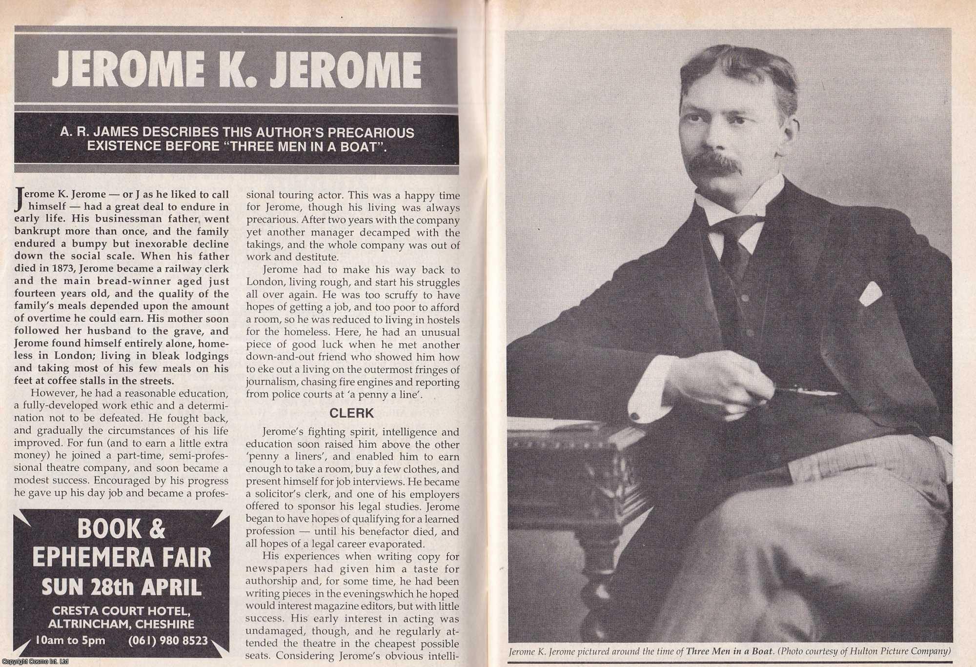Jerome K. Jerome : The Years Before Three Men in a Boat. By A. R. James ...