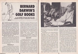 Item #324728 Bernard Darwin's Golf Books. The Life and Career of Golf's Greatest Writer. This is...