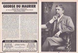 Item #324730 George Du Maurier. This is an original article separated from an issue of The Book &...