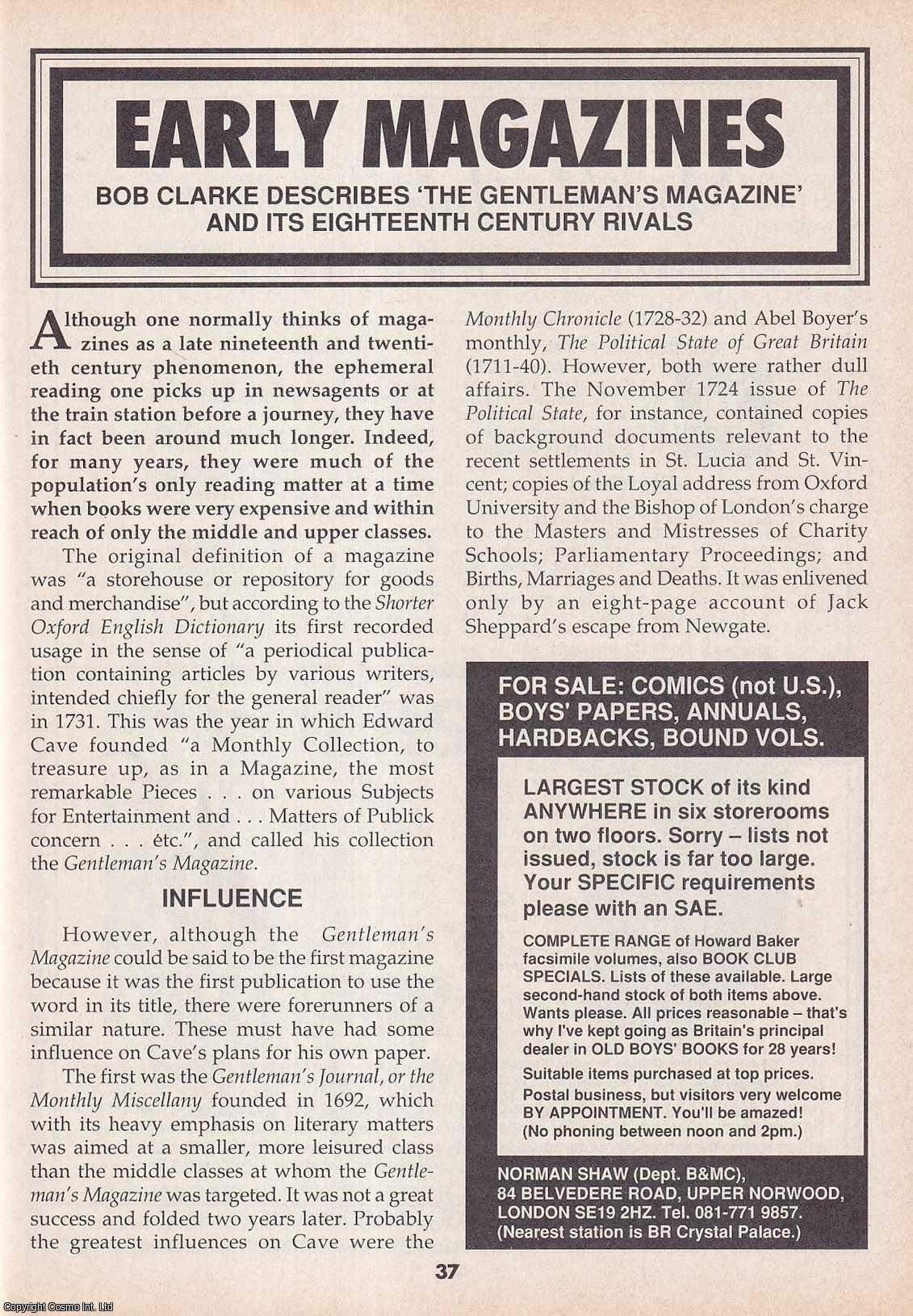 Early Magazines : The Gentleman’s Magazine and Its Eighteenth‑Century ...