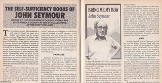 Item #324767 The Self-Sufficiency Books of John Seymour. This is an original article separated...