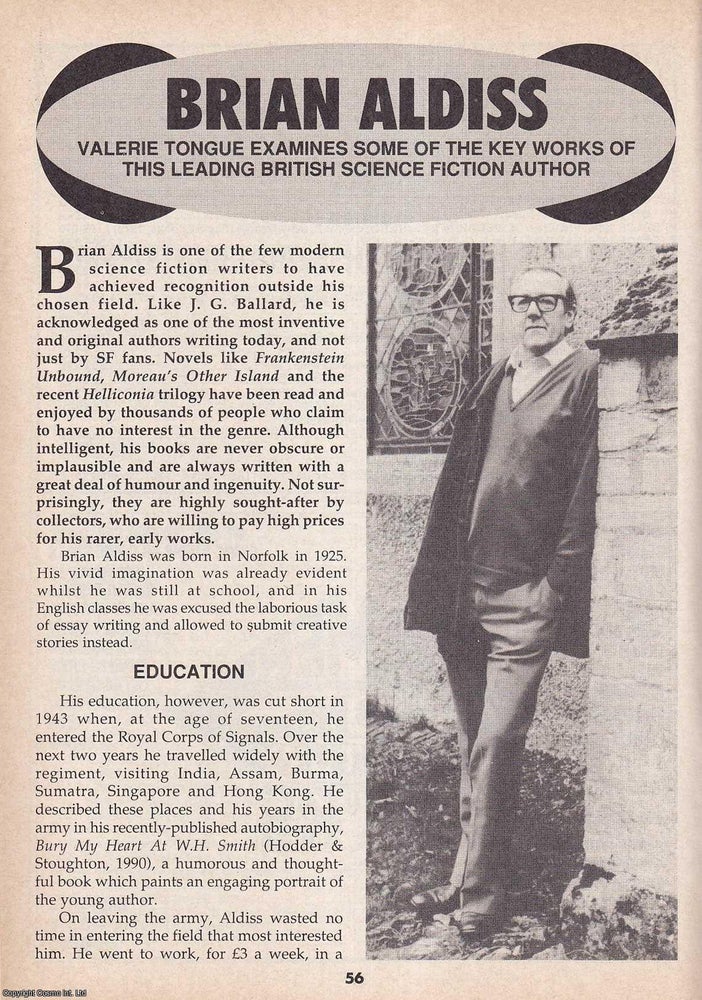 Item #324769 Brian Aldiss in Orbit : Mapping the Imagination of a British Futurist. By Valerie...