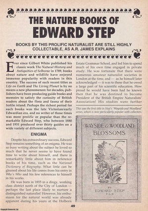Item #324782 The Nature Books of Edward Step. This is an original article separated from an issue...