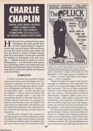 Item #324860 Charlie Chaplin : Books and Comics for Fans of the Great Comedian to Collect. This...