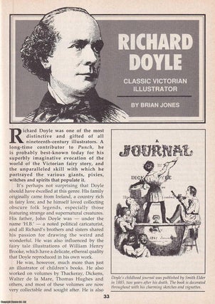 Item #324883 Richard Doyle. Classic Victorian Illustrator. This is an original article separated...