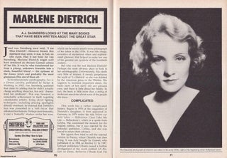 Item #324886 Marlene Dietrich : Many Books that have been Written about The Great Star. This is...