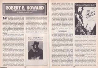 Item #324890 Robert E. Howard. Creator of Conan The Barbarian. This is an original article...