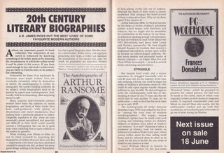Item #324892 20th Century Literary Biographies. This is an original article separated from an...