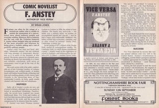 Item #324908 F. Anstey : Comic Novelist. Author of Vice Versa. This is an original article...
